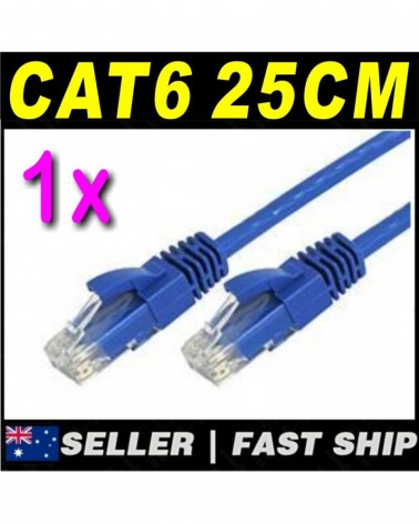 25cm Cat6 cables in different colours